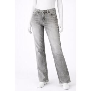 L.L.Bean Favorite Fit Women’s Gray Jeans Straight Leg Denim Size 20 lined, warm